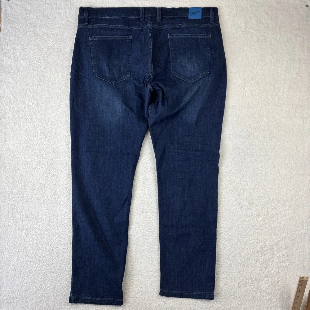 MUGSY 'Fultons' Means Jeans Size 42/32 Blue Dark Wash Stretch Denim Classic Fit